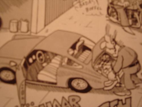 street, repairing, car, cartoon - street, repairing, car, cartoon