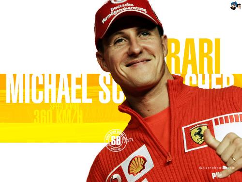 Michel - This is Michel shumacher who is the leged in the car racing.