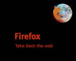 my web browser - firefox