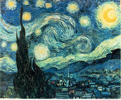 van gogh&#039;s painting - van gogh&#039;s starry, starry night