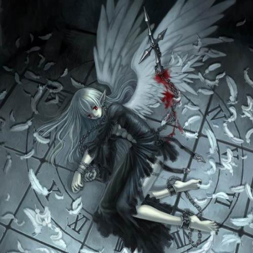 Fallen Angel - Fallen angel...Person nail at the angel of the sorcery.Have a little to run blood