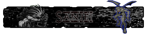 Sanjei Demon Sig. - This is a signature that I created in Photoshop for a account I had at another online community last year. It features a sprite(from Marvel vs. Capcom 2) of the Marvel Comics character known as Blackheart, and also features one of his winded demon helpers.  Background information on Blackheart(according to Marvel Database Wiki):  Having high hopes for his son, Mephisto was constant in his admonishing of Blackheart, especially when he would not stay quiet. Since taking over the Netherealm, all demons follow Blackheart as they once did Mephisto.  Blackheart once took over the entire town of Christ's Crown as part of his plan to use Wolverine, the Punisher and Ghost Rider to destroy Mephisto.   Blackheart first locked horns with Daredevil and Spider-Man as part of his 'training.' Blackheart has also attempted to corrupt Number Nine, a genetic construct who befriended Daredevil, as well as the Inhumans Gorgon and Karnak. Teaming up with the Grim Reaper, Mephisto's offspring tried to break Wonder Man's spirit. Blackheart tempted the Ghost Rider, Wolverine and the Punisher with their fondest desires if they would help him destroy Mephisto, but they turned him down rather forcefully   Observing these mortals led Blackheart to rebel against his father and seek a newer form of evil; in retaliation, Mephisto diminished Blackheart's powers. Focusing on those who walked the line between good and evil, Blackheart tried and failed to recruit Wolverine (Logan), the Punisher (Frank Castle) and the Ghost Rider (Dan Ketch) to his rebellion. Blackheart also aided Wonder Man against Mephisto and helped Misha of the mercenary Warheads as her telepathic 'Voice,' using Mys-Tech's Rathcoole to obtain a mystic sword which could harm Mephisto. Returning to Christ's Crown, Blackheart altered his followers into the Corrupt, and employed Wolverine, Punisher, and Ghost Rider as a feint to allow him to anoint the sword with an innocent's blood. He apparently slew Mephisto, banishing his 'father' from Hell and restoring his own powers to full strength.   As Hell's ruler, Blackheart focused on corrupting the Ghost Rider, aiding the Furies to possess mortal bodies to torment Ghost Rider and resurrecting the Scarecrow (Ebenezer Laughton) to send after Ketch. From his palace in the Burning Flesh district, Blackheart created his own Spirits of Vengeance: his consort Black Rose (the deceased Roxanne Simpson, ex-wife of Dan Ketch's brother, Johnny Blaze), Verminus Rex (a spirit who had battled the Ghost Rider during World War I), Wallow (a homicidal mortal suicide whom Ghost Rider had thwarted), Doghead (a downtrodden immigrant), and Pao Fu (who had died in the arms of Ghost Rider as he tried to save her). Blackheart bargained to free Ghost Rider's relatives from their curse; in return, Ghost Rider agreed to lead Blackheart's Spirits. However, the pair fell out and Ghost Rider destroyed Blackheart, banishing him from Hell.  While ruler of Hell, Blackheart had tormented the soul of the mutant Stryfe by manipulating the X-Force group, which attracted the attention of the mutant sorceress Selene. After banishment from Hell, Blackheart allied with Selene as the Hellfire Club's temporary Black King. After defeating Selene's enemy Alyssa Moy, Blackheart battled the Fantastic Four, Mechamage, Hellstorm, and Margali Szardos; they ultimately defeated Blackheart, binding him beneath New York's Hellfire Club. Trapped there, he continued to aid Selene, opposing X-Force in an attempt to corrupt Sunspot, while awaiting his inevitable release.