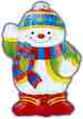 Christmas snowman - all dressed up for the holiday this snowman is happy and willing to be loved