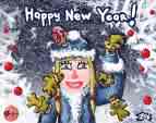 Happy New Year - greetings at the holiday include the entering of a new year with Happy New Year!!