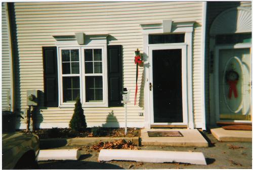 Home - A picture of the front of my townhouse.