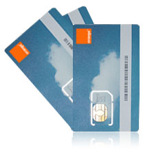 orange sim cards - 4 orange sim cards
