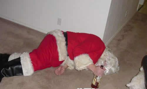Drunk Santa Claus - drunk santa claus