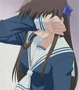 Toru! - Anime character off of 'Fruits Basket', main character actually. She is so cute!   Disclaimer: I don't own this. I found it on a search engine. I know we're supposed to open a link but my computer refuses to do it!