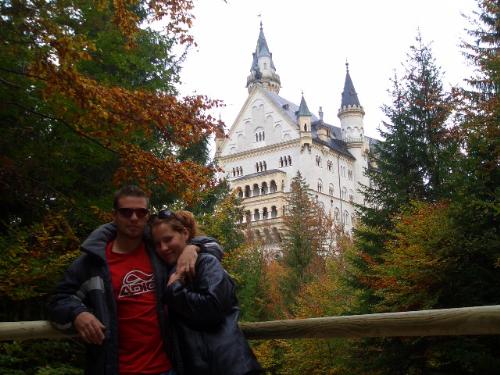 my husband and me - this was taken while in Garmisch Germany at the Neuschwanstein castle