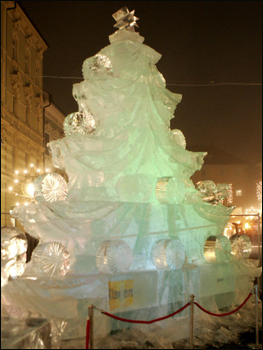 Christmas Tree Special - Christmas tree made up of Ice