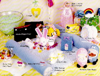 baby shower items  - crafty crocheters are making gifts and useful items for a baby shower