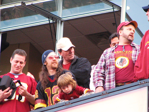 Washington Redskins vs. Carolina Panthers pt. 1 - Picture of some of the washington redskins fans.