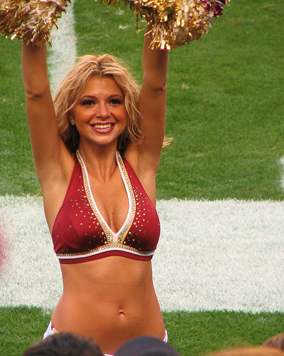 Washington Redskins vs. Carolina Panthers pt. 2 - Picture of there very beautiful cheerleader named kelly.