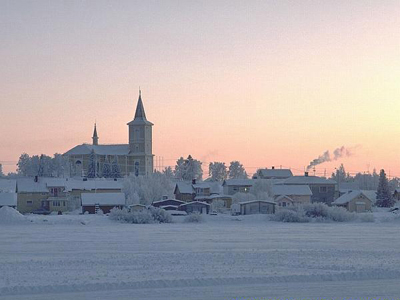 north europe - a snowy place in north europe