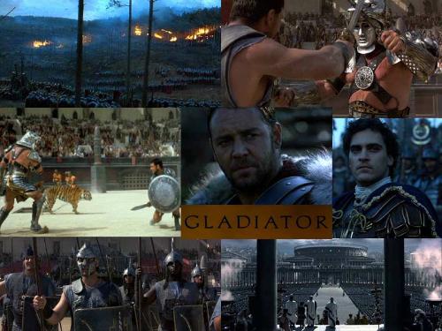 Gladiatory - this picture show the arena of fight, hearo emotions, buildings etc...