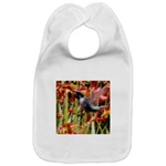 Hummingbird Baby Bib - I took this picture in a botanical garden in 1999. Holidays are coming! Shop at Art by Cathie http://www.cafepress.com/artbycathie