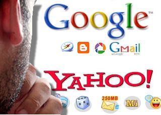 google-yahoo - this is a picture of the name of two search engines