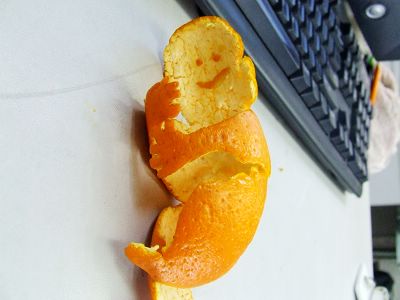 arte on the orang -  illusion is very fantastic world  and a artst mind is full of illusion orang
