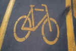 I'll ride a bike! - Photo of a bicycle road sign.
