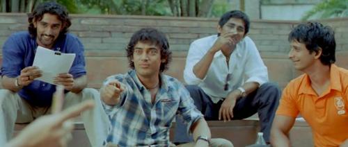 rang de basanti - From Left to Right: Kunal Kapoor, Aamir Khan, Siddarth Anand, Sharm Joshi