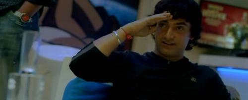 rang de basanti - Aamir saluting his friend mahadevan who is air force pilot.