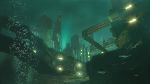 BioShock - BioShock http://www.gamespot.com/pc/action/bioshock/index.html This hybrid first-person shooter from the creators of System Shock 2 combines elements of sci-fi and role-playing genres.