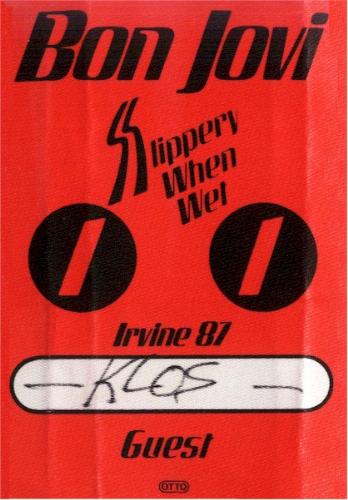 Bon Jovi - Slippery When Wet Ticket