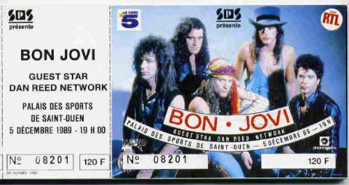Bon Jovi - Bon Jovi Ticket