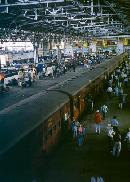 Mumbai Train - This is one of the many stations that I stopped at on my round trip. Always crowded, hot, very little ventilation on the trains themselves.... It is a mad scramble to get on and off the trains when you need to....