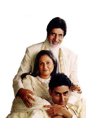 The Bachchan Family (Shweta isn't here) - The Photo Shoot of the Bachchans;  Amithab (Father) Bachchan,  Jaya (Mother) Bachchan, and  Abhishek Bhachchan whom i call Bhaiyya..