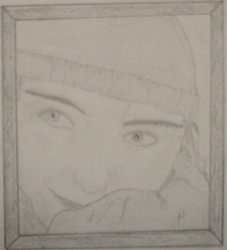 Girl in The Beanie - Hand Drawn Picture  Artist: Daniel D
