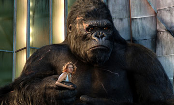 king kong - Ann (Naomi Watts) and Kong (performed by Andy Serkis