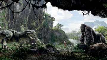 king kong - Ann (Naomi Watts) and Kong (performed by Andy Serkis