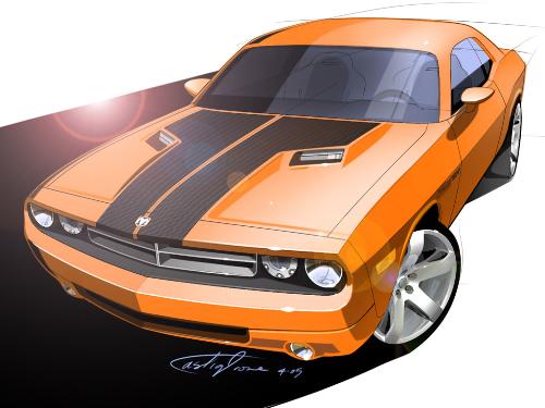 brilliant sketch - i really luv the way a mysterious guy created this sketch! its really awesome and i luv the design of this muscle car