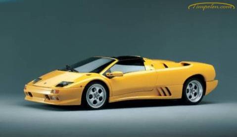 lamborghini diablo roadstar - it was the way far hottest supercar of its time and it is indeed fastest. one of my luv!
