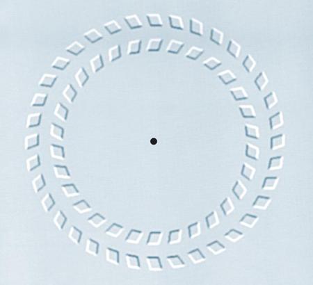 supercool illusion!! - focus your eye on the dot... move your head foward and backward... what will you see...hee..