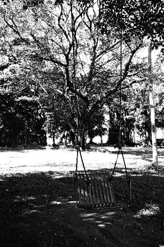 Swing - This was taken at Sacred Heart Novitiate Philippines.  It was a bright afternoon at around 2p.m. when I took the shot. I find the photograph very calming.