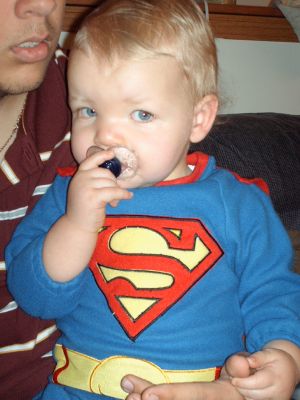 Superman - My son as Superman for Halloween