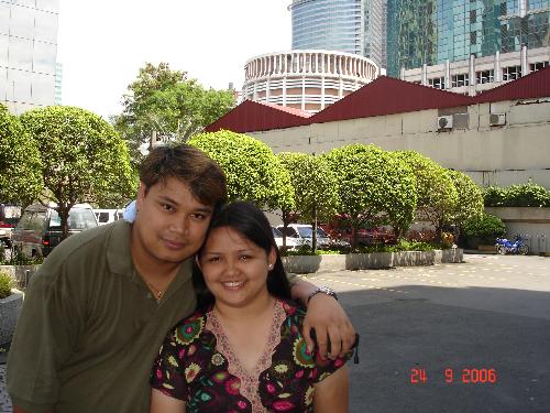 me and my fiance - This picture was taken last September @ Makati.This is me and Jonathan my fiance