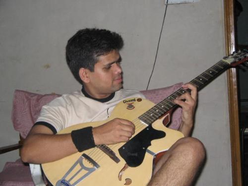 Guitar - I playing my guitar.