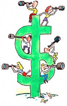 Investment - cartoon image of dollar sign