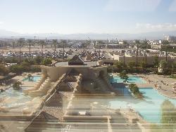 Pool outside the Luxor in Vegas - This was a view out of our room at the Luxor in Vegas!