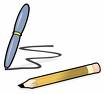 pen and pencil - writing tools, pen and pencil
