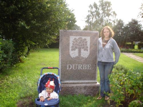 Me and my son in Durbe Latvia - This picture was taken this past summer in Europe, Durbe Latvia, my fathers home town and also the country in which I have dual citizenship in. This was a very wonderful expierence for me.