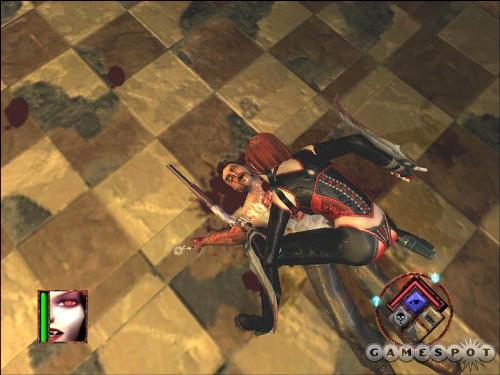 BloodRayne - BloodRayne http://www.gamespot.com/pc/action/bloodrayne/index.html Terminal Reality has somehow made a boring game featuring a sexy vampire, buckets of blood, and Nazis. BloodRayne may feature the va-va-voomiest bloodsucker in gaming, George Romero-style gore that includes lots of decapitations, and everyone's favorite goose-stepping bad guys, but gameplay is so predictable that you'll be stifling yawns even as you tear open jugulars.