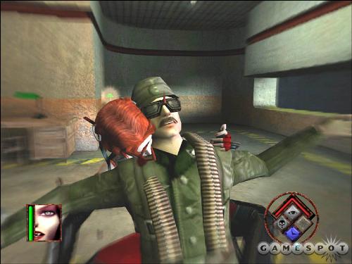 BloodRayne - BloodRayne http://www.gamespot.com/pc/action/bloodrayne/index.html Terminal Reality has somehow made a boring game featuring a sexy vampire, buckets of blood, and Nazis. BloodRayne may feature the va-va-voomiest bloodsucker in gaming, George Romero-style gore that includes lots of decapitations, and everyone's favorite goose-stepping bad guys, but gameplay is so predictable that you'll be stifling yawns even as you tear open jugulars.