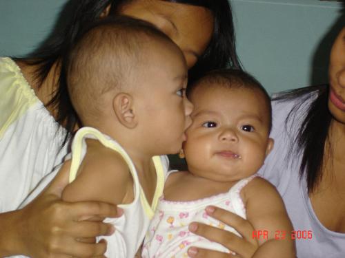 the kiss - still young for that guys.