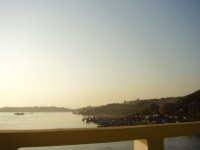 beautiful scenery from the Mandovi Bridge - this was clicked from the Mandovi bridge of the scenery below of the Mandovi river in Goa, India