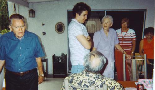 David at my Gram's 85th. - This was David at my Grandmother's 85th birthday party.