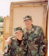 ME AND KAT IN GERMANY - AIR FORCE
